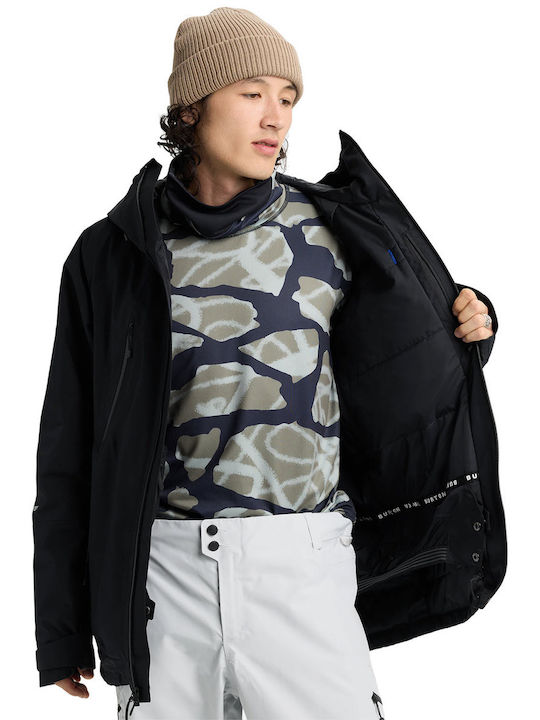 Burton 304111A04 Ανδρικό Μπουφάν Gore-Tex για Σκι & Snowboard Μαύρο