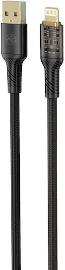 Tellur Transparent Series Tll155701 Lightning Cable Usb A Male to Male 1m Black
