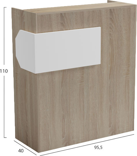 HomeMarkt Professional Office Reception W95.5xD40xH110cm