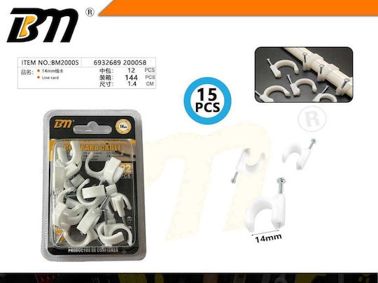 Wire Clips Cable Roka 15 Pieces 200058