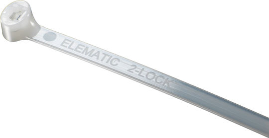 Elematic Legături Cablu Din Plastic 200mmx2.5mm În Culoare Albă 100 Buc