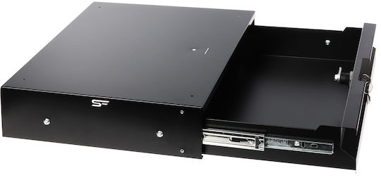 Încuietoare Sertar Dulap Rack 19 2u 320mm Negru Unelte Echipamente Documente