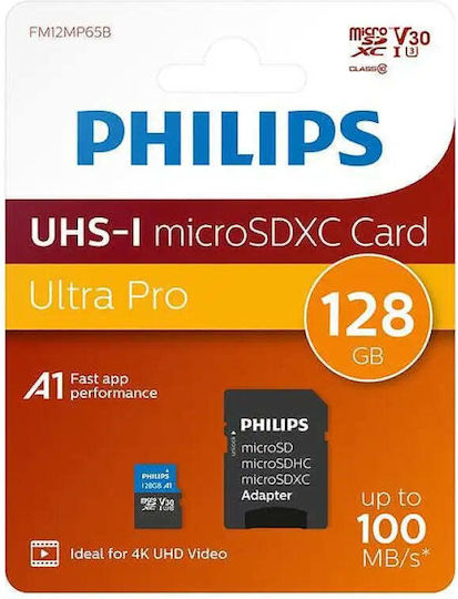 Philips microSDXC 128GB U1 UHS-I cu adaptor