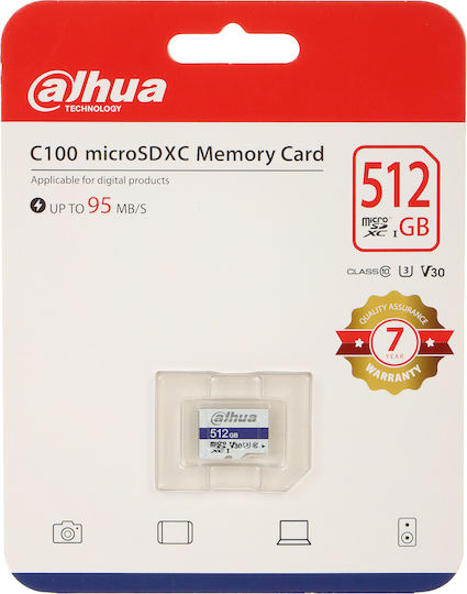 Dahua Tf-c100 microSDXC 512GB U3 V30 UHS-I 100MB/s