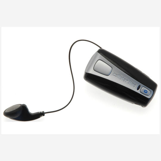 Cellular Line Roller Clip In-ear Bluetooth Handsfree Ακουστικό Μαύρο