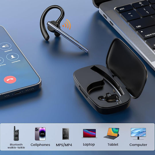 Techsuit Vocelis Pro (CB4) In-ear Bluetooth Handsfree Ακουστικό Μπλε