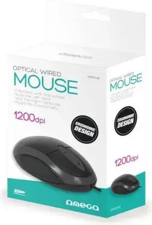 Omega OMO6VB Cu fir Mouse Negru