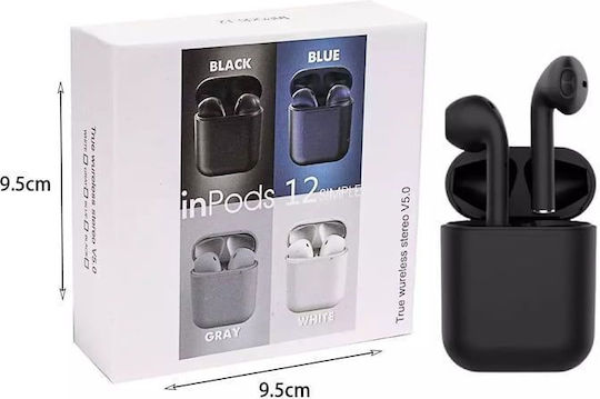 inPods 12 Earbud Bluetooth Handsfree Earphones with Sweat Resistance and Charging Case Yellow