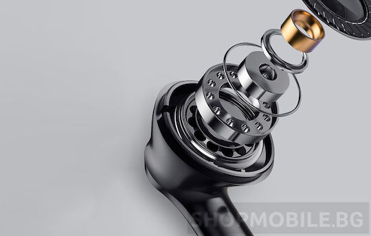 Lenovo X15 Pro Earbud Bluetooth Handsfree Ακουστικά με Αντοχή στον Ιδρώτα και Θήκη Φόρτισης Μαύρα