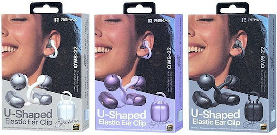 Remax OWS-22 Earbud / Open Ear Bluetooth Handsfree Headphones with Charging Case Black