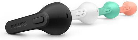 Philips TAT2236 Earbud Bluetooth Handsfree Ακουστικά με Θήκη Φόρτισης Μαύρα