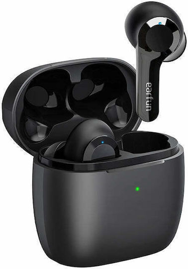 Earfun Air TWS In-ear Bluetooth Handsfree Ακουστικά με Αντοχή στον Ιδρώτα και Θήκη Φόρτισης Μαύρα