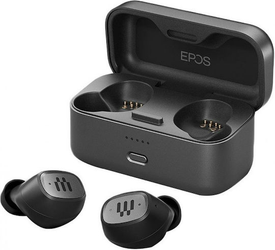 Epos GTW 270 In-ear Bluetooth Handsfree Ακουστικά με Θήκη Φόρτισης Μαύρα