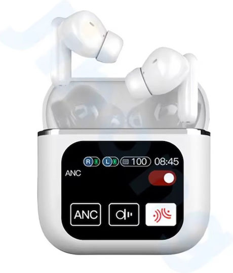 SE60 In-ear Bluetooth Handsfree Ακουστικά με Θήκη Φόρτισης Λευκά