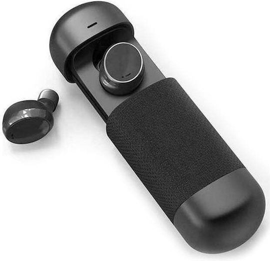 Moxom MX-WL18 In-ear Bluetooth Handsfree Ακουστικά με Θήκη Φόρτισης Μαύρα