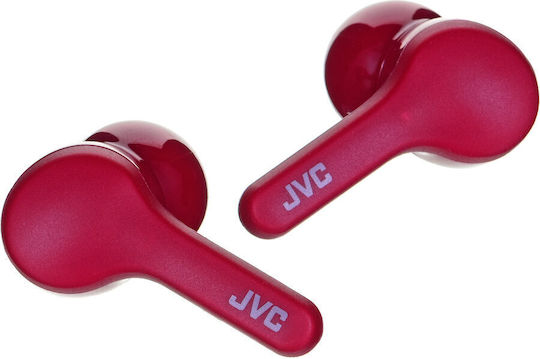 JVC HA-A8T In-ear Bluetooth Handsfree Ακουστικά με Αντοχή στον Ιδρώτα και Θήκη Φόρτισης Κόκκινα