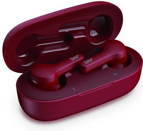 JVC HA-A8T In-ear Bluetooth Handsfree Ακουστικά με Αντοχή στον Ιδρώτα και Θήκη Φόρτισης Κόκκινα