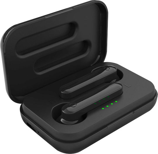 Buz 1 In-ear Bluetooth Handsfree Ακουστικά με Θήκη Φόρτισης Μαύρα