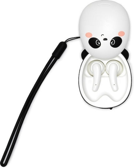 Legami Milano Be Free Earbud Bluetooth Handsfree Ακουστικά με Θήκη Φόρτισης Panda