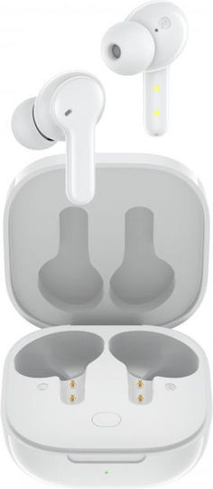 Boompods Bassline Compact In-ear Bluetooth Handsfree Earphones with Charging Case White