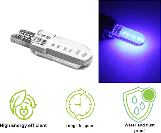 Лампи Автомобила & Мотоциклета Cob T10 / W5W Canbus LED Червен 12V 2бр