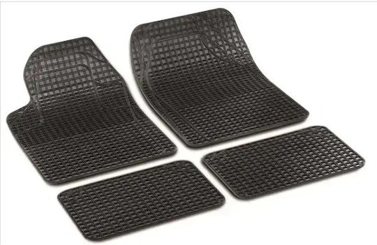 Bottari Set of Front and Rear Mats Universal 4pcs Tray Type Black