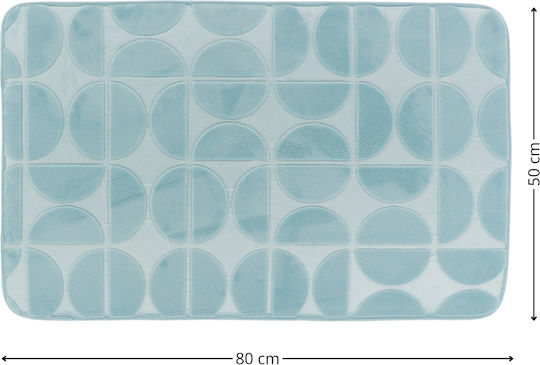 Tendance Πατάκι Μπάνιου Memory Foam Blue 50x80εκ.