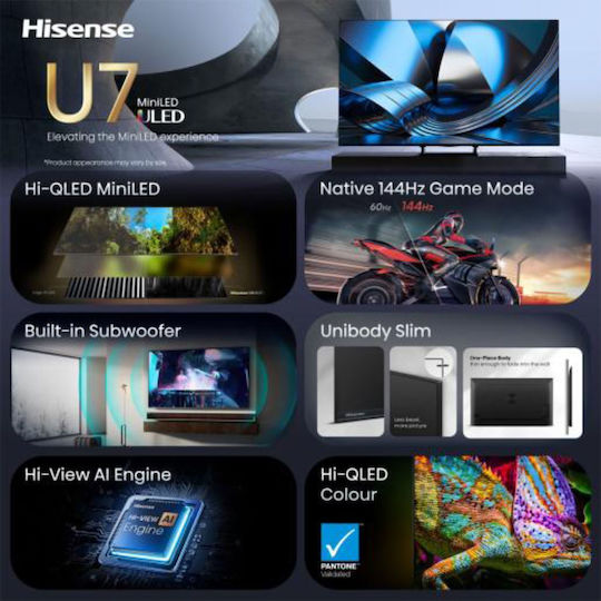 Hisense Smart Fernseher 75" 4K Ultra HD LED 75U7DSE HDR (2026)