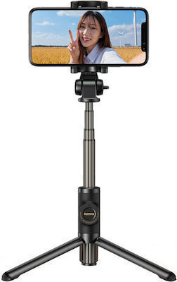 Remax P10 Selfie Stick Bluetooth Μαύρο