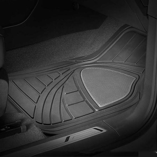Autoline Σετ Μπροστινά και Πίσω Πατάκια Universal 4τμχ Γκρι