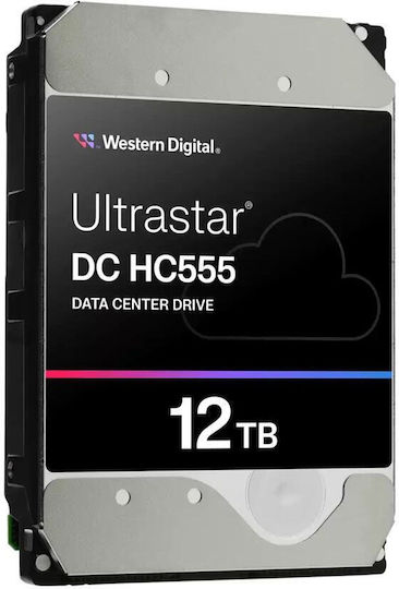 Western Digital Ultrastar HC555 12TB HDD Σκληρός Δίσκος 3.5" SATA III με 512MB Cache για Server / Καταγραφικό 0B48720