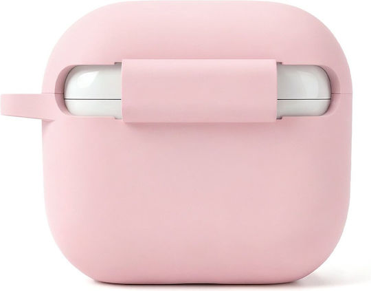 Etteri Калъф Силиконов С Кука В Розов Цвят За Apple AirPods 3