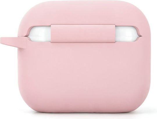Etteri Калъф Силиконов С Кука В Розов Цвят За Apple AirPods Pro 3