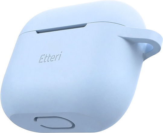 Etteri Калъф от силикон с кука в светлосин цвят за Apple AirPods 3