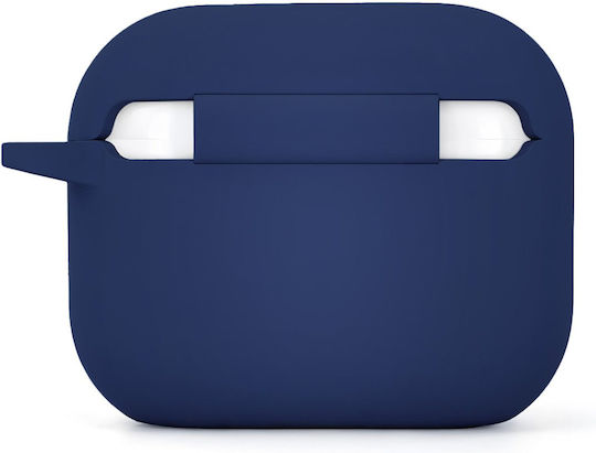 Etteri Калъф Силиконов С Кука В Тъмносин Цвят За Apple AirPods Pro 3