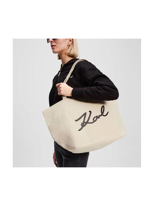 Signature Fabric Women's Shopper Bag Beige