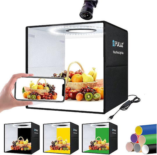 Photo Box Aναδιπλούμενο Στούντιο Φωτογράφισης Φωτιζόμενο 30x30x30cm