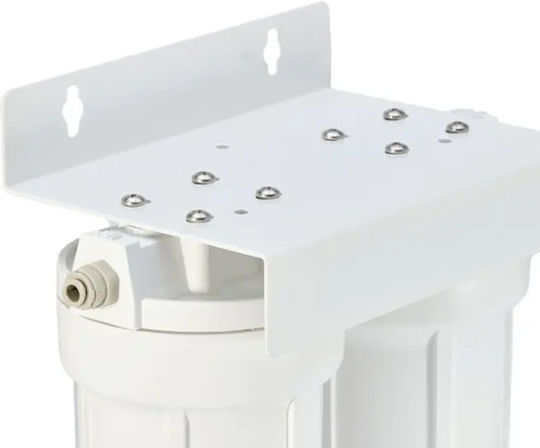 Pentair Double Under Sink Water Filter 10" Pentair 2G Slimline White with Replacement Polypropylene 5μm and Activated Carbon Pure CTOP 2510-05 5μm