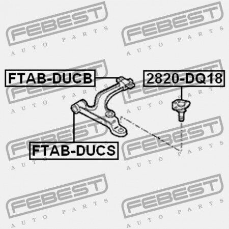 Front Control Arm Rear Ring Fiat Ducato Russia 2008 1339465080
