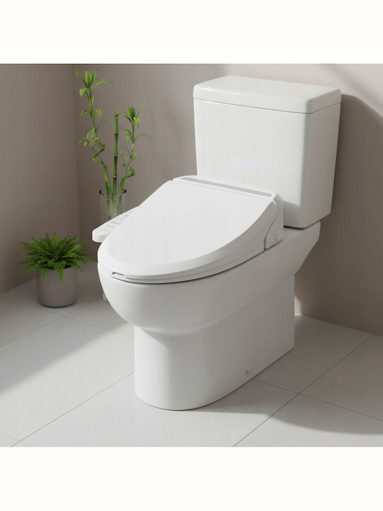 Zola Toilet Seat with Bidet Plastic White