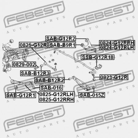 Заден Трансмисионен Лост Subaru Impreza G12 2007.03 Jp 20250-fg021