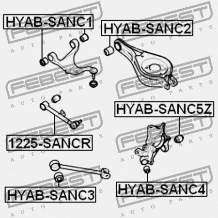 Болт Заден Горен Лост За Управление Hyundai Santa Fe 10 2010 Gen 55342-3k000