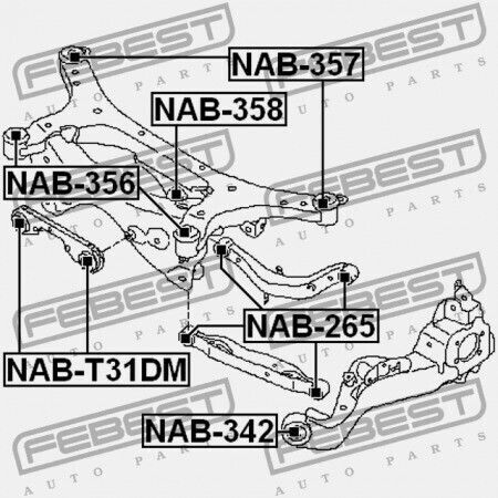 Купе задна греда NIssa Juke F15 2010.06 Jp 55400-1kd0a