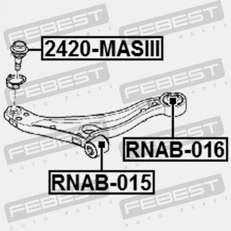 Front Control Arm Rear Ring Renault Master III 2010 8200688871