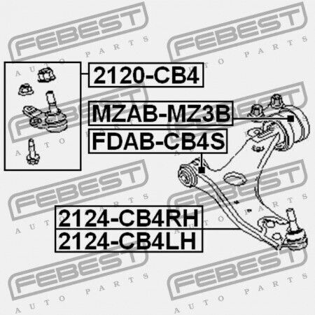 Piuliță Braț Control Inferior Față Ford Focus Cb4 2008-2011 Eu 1470387