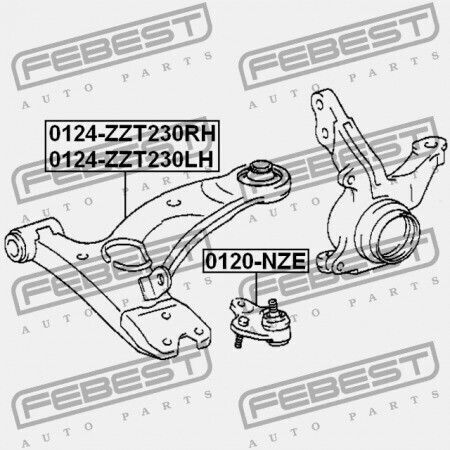 Front Left Upper Arm Toyota Celica Zzt23 1999.08-2005.07 Eu 48069-20380