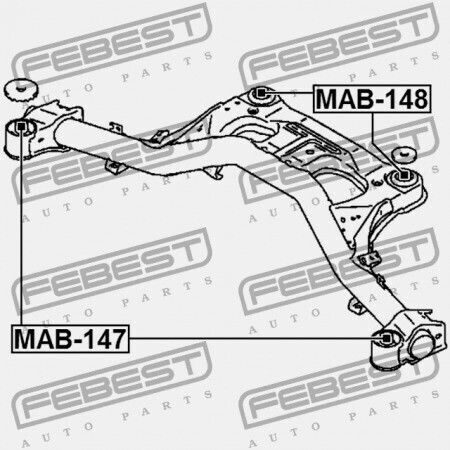 Febest Kuezneto Hinten Stange Mitsubishi Grandis Na4w/na8w 2003-2009 4100a011