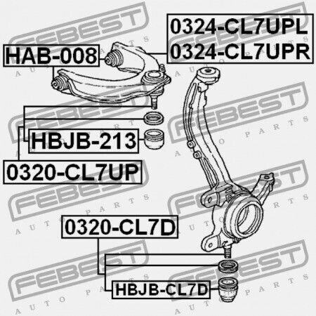 Honda Accord Cl9 Κάλυμμα Βιδών 2003-2008 Eu 51225-sl5-003
