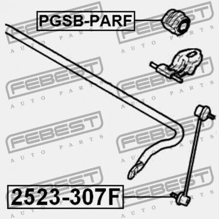 Febest Vorderachse Stabilisatorring Citroen Berlingo 2008 5094.e7
