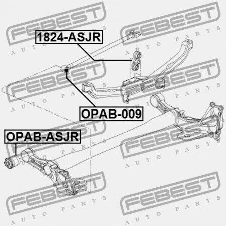 Febest Vorderseite Verbindungstab Bolzen Opel Astra J 2010-2015 423093